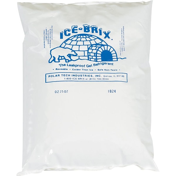 Ice-Brix™ Cold Gel Packs, 24oz, 8 x 6 x 1.25 12/Carton (IB24BPD)