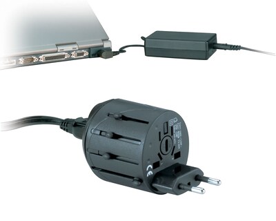 Kensington® International Plug Adapter, Black