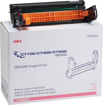 OKI® 41962802 Image Drum for C7100, C7300, C7500 Printers, Magenta