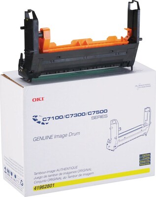 OKI® 41962801 Image Drum for C7100, C7300, C7500 Printers, Yellow