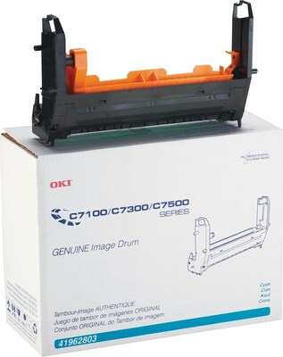 OKI® 41962803 Image Drum for C7100, C7300, C7500 Printers, Cyan