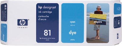 HP 81 Cyan Standard Yield Ink Cartridge (C4931A)