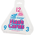 Trend Enterprises Three-Corner Math Flash Cards; Addition/Subtraction (Ages 6 to 8), 5 1/2