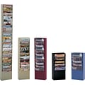 Durham® Steel Literature Rack, 11 Pocket, For 8-1/2W Paper, Burgundy