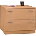 Bush Business Furniture Westfield Lateral File Cabinet, Light Oak/Light Oak, Installed (WC60354CSUFA)