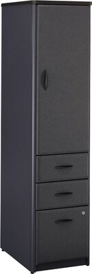 Bush Business Furniture Cubix Vertical Locker, Slate/White Spectrum, Installed (WC84875SUFA)