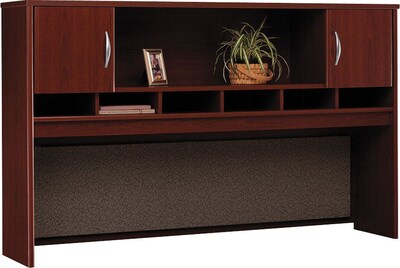 Bush Business Furniture Westfield 72W 2 Door Hutch, Mahogany, Installed (WC36766KFA)