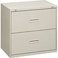 HON 400 Series 2-Drawer Lateral File Cabinet, Letter/Legal, Light Gray, 30"W (BSX432LQ)