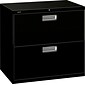 HON Brigade 600 Series 2 Drawer Lateral File Cabinet, Letter, Black, 30"W (672L-P) NEXT2018 NEXT2Day