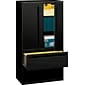 HON® 700 Series 2 Drawer Lateral File Cabinet w/Roll-Out & Posting Shelves, Black, Letter/Legal, 36"W (HON785LSP)