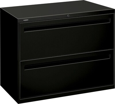 HON Brigade® 700 Series Lateral File, 2-Drawer, Black