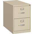 HON® S380 Series 2 Drawer Vertical File Cabinet, Putty, Legal, 26D (HS382CPL)