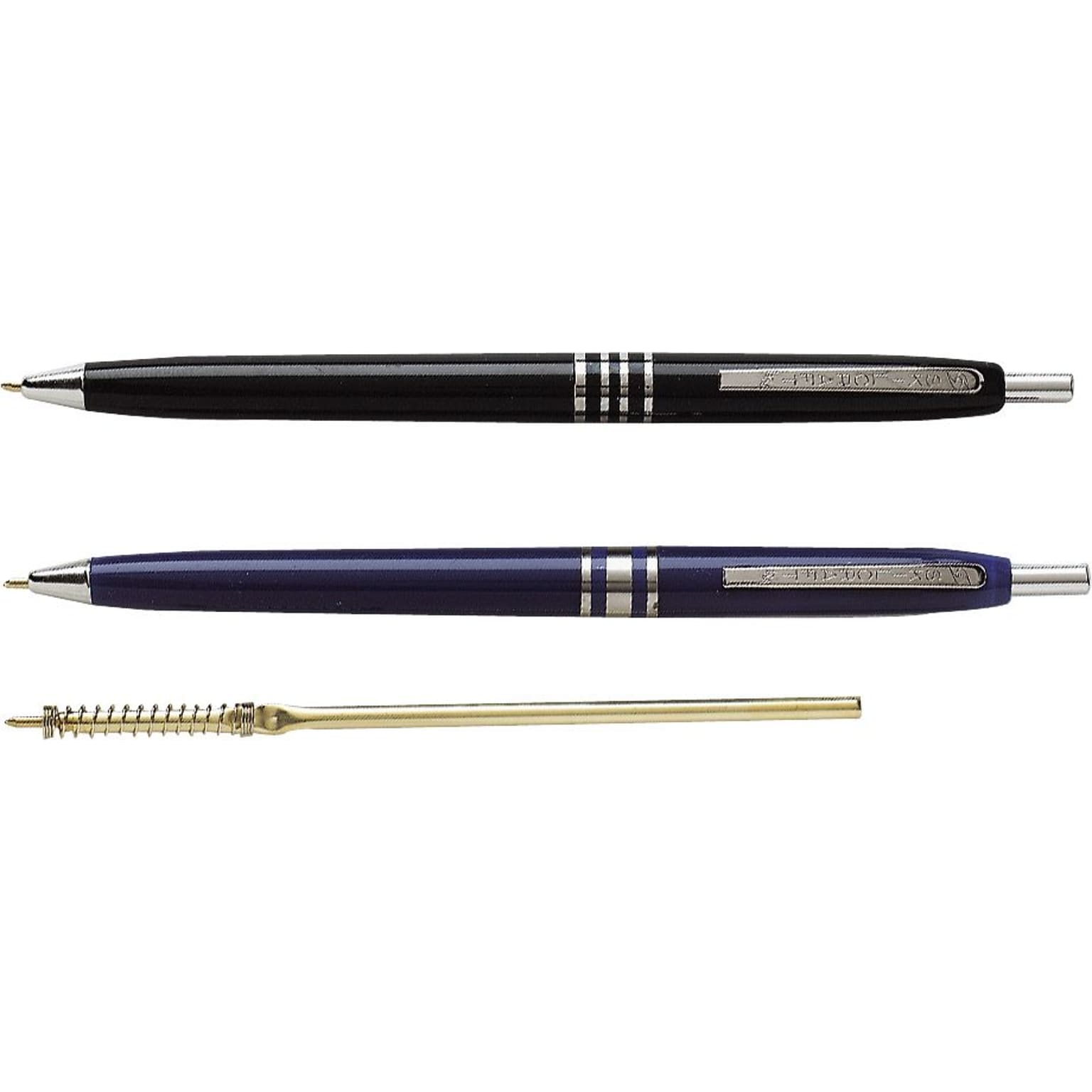 AbilityOne SkilCraft U.S. Government Retractable Ballpoint Pen, Fine Point, 0.7mm, Black Ink, 12/Pack (NSN9357135)
