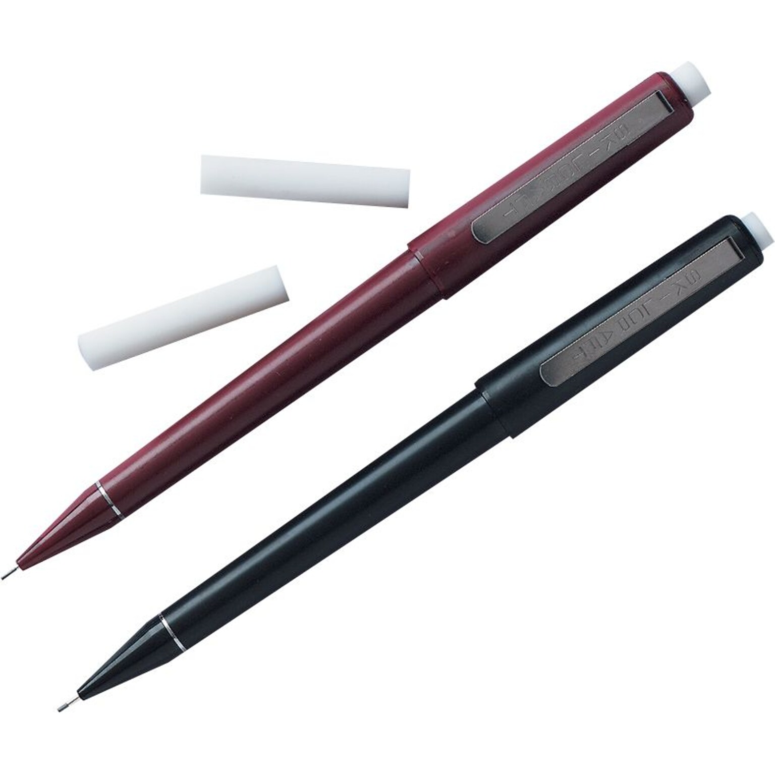 AbilityOne Dual-Action Mechanical Pencils, 0.5 mm, Burgundy Barrel, 12/Pk