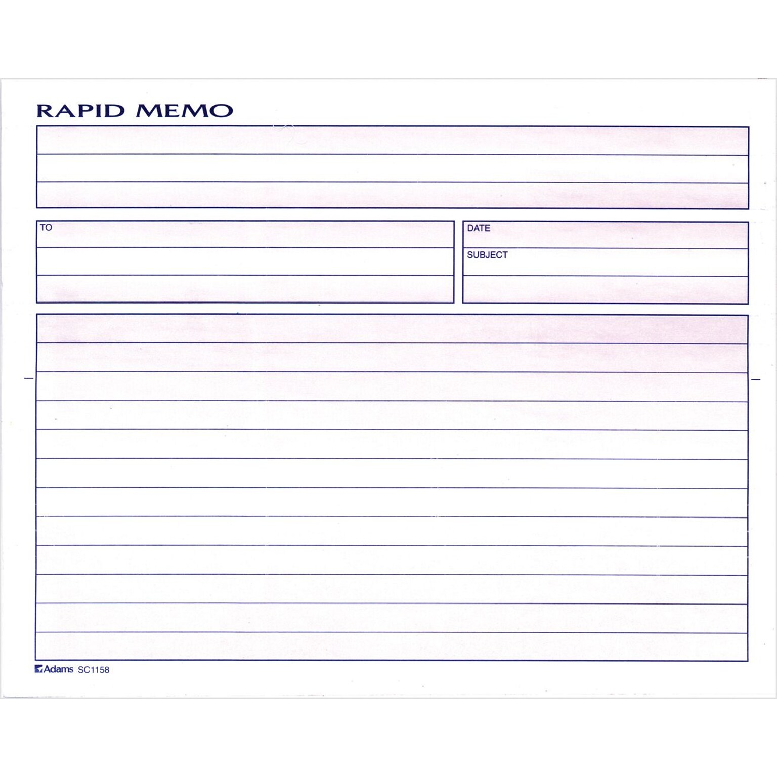 Adams® Spiral Memo Books, 8-1/2x7-1/4