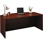 Bush Business Furniture Westfield 72"W Bow Front Desk, Mahogany (WC36746)