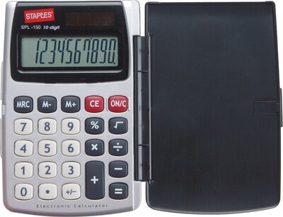 SPL-150A Calculator, Silver/Black