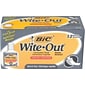 BIC Wite-Out Quick Dry Correction Fluid, 20ml., White, 12/Pack (WOFQD12-WHT)