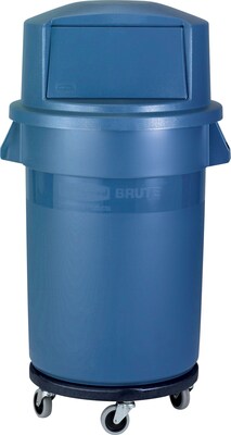 Rubbermaid Brute Round Trash Can Dolly, Black (FG264000BLA)