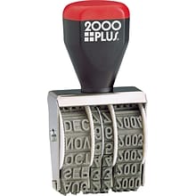 Cosco Rubber Line Date Stamp, Size 0 (3/32 Character), No Custom Text