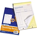 2-Part Receiving Records, 50 Sets/Book, 8-7/16x5-9/16
