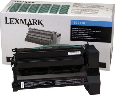 Lexmark 15G041C Cyan Return Program Toner Cartridge