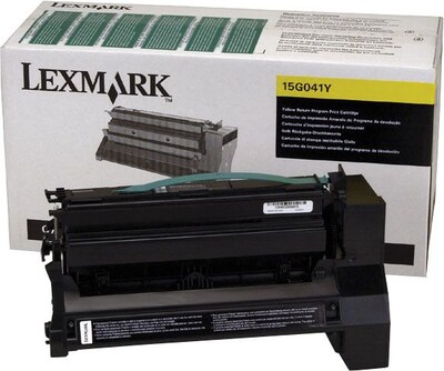 Lexmark 15G041Y Yellow Return Program Toner Cartridge
