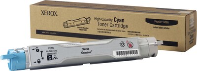 Xerox Phaser 6300 Cyan Toner Cartridge (106R01082); High Yield