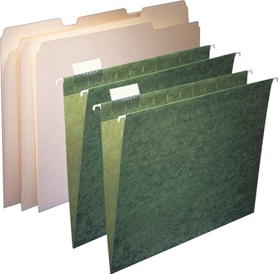 Ampad Combination Manila and Hanging File Kit, Letter