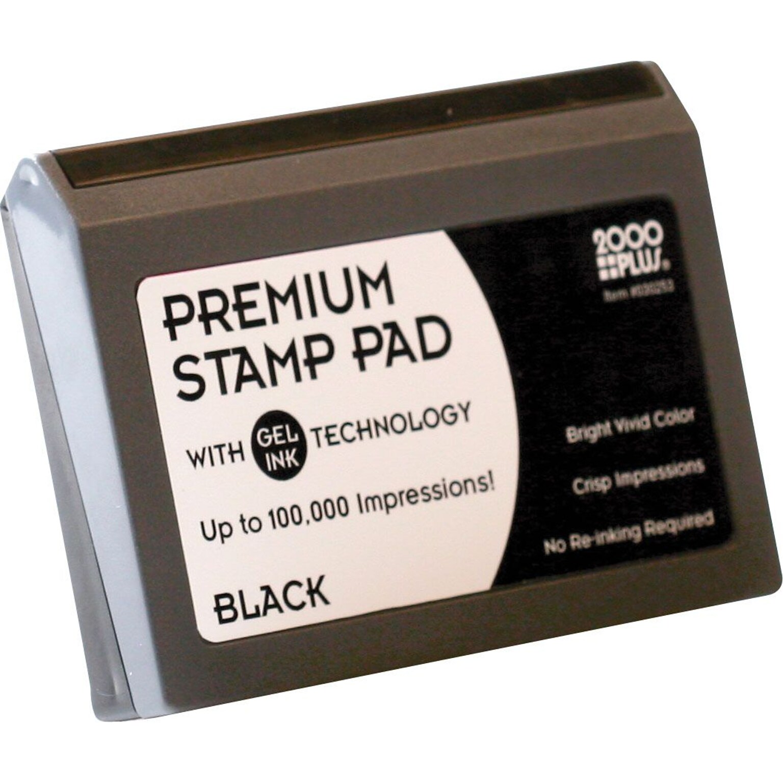 Cosco 2000 Plus Gel-Based Stamp Pad, Black (030256)