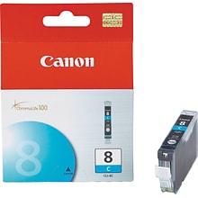 Canon 8 Cyan Standard Yield Ink Cartridge (0621B002AA)