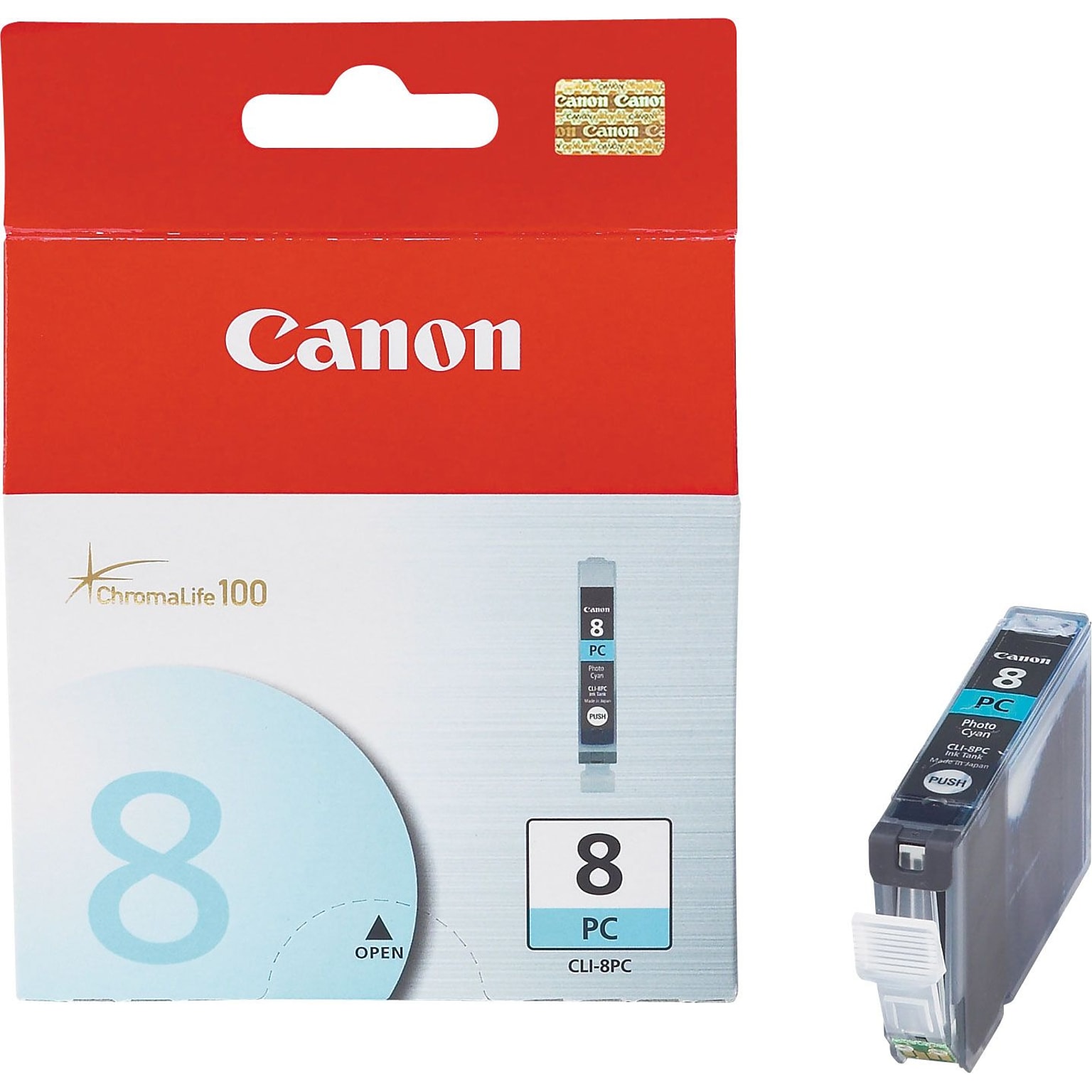 Canon 8 Photo Cyan Standard Yield Ink Cartridge (0624B002AA)