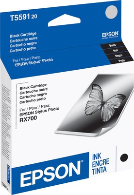 Epson T559 Black Ink Cartridge, Standard Yield