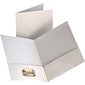 Staples® Two-Pocket Laminated Folders, White, 10/Pack (13375-CC)