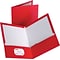 Staples® Two-Pocket Laminated Folders, Red, 10/Pack (13374-CC)