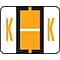 Smead BCCR Labels File Folder Label, K, Light Orange, 500 Labels/Pack (67081)