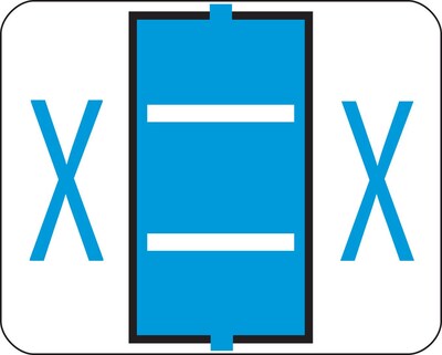 Smead BCCR Labels File Folder Label, X, Blue, 500 Labels/Pack (67094)