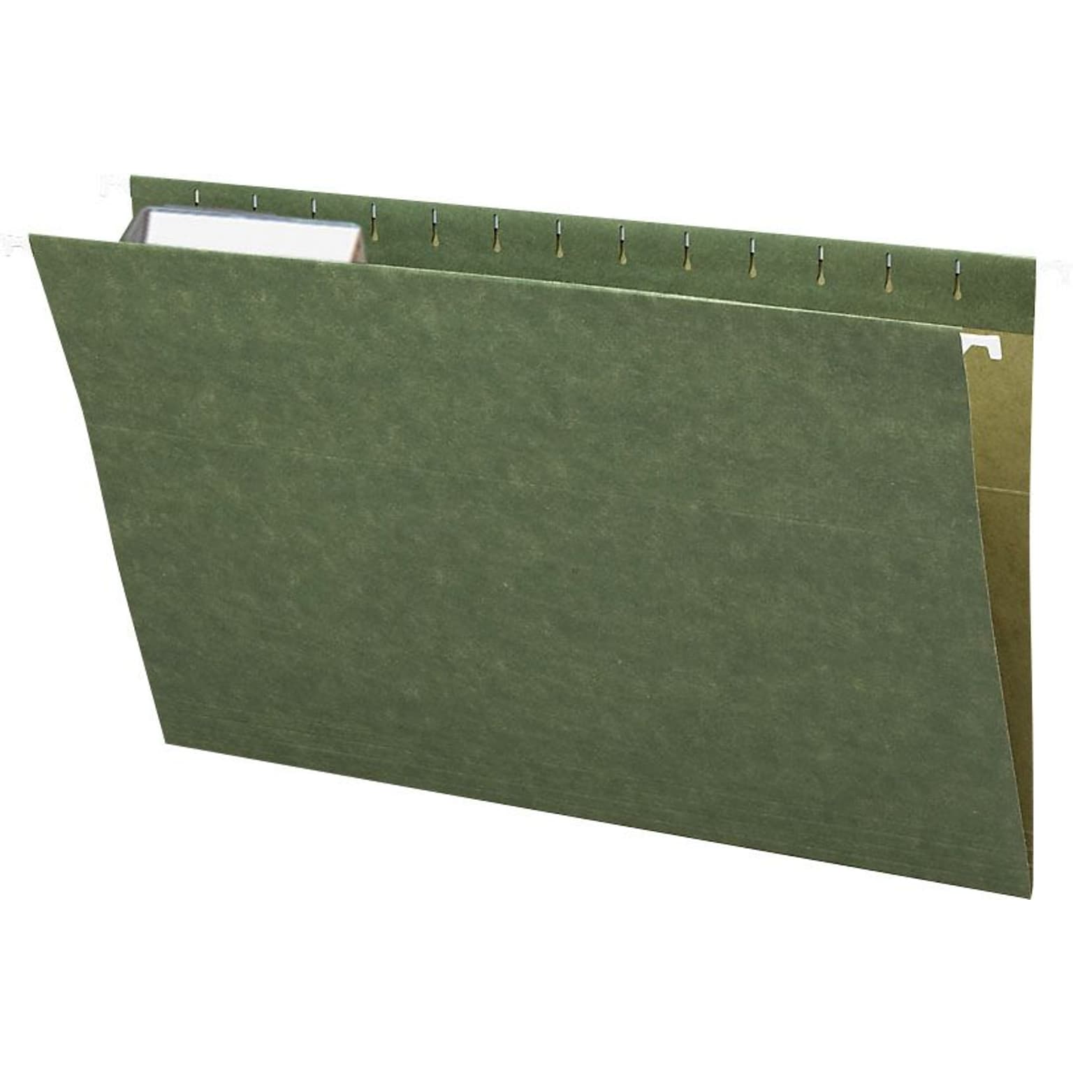 Smead Standard Green Hanging File Folders, 3 Tab, Legal