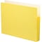 Smead 10% Recycled Reinforced File Pocket, 1 3/4 Expansion, Letter Size, Yellow (SMD73223UNI)