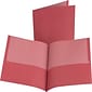 Esselte® Oxford® 2-Pocket Portfolio Folder, Red, 10/Pack (00573)