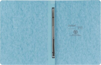 Oxford PressGuard Embossed Report Cover with Fastener, Letter Size, Light Blue (12901)