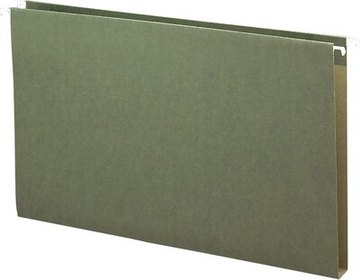 Smead® Hanging Box Bottom File Folders, Legal, 1" Expansion, Standard Green, 25/Bx (64339)