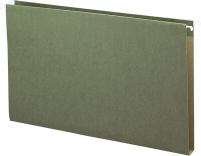 Smead® Hanging Box Bottom File Folders, Legal, 1 Expansion, Standard Green, 25/Bx (64339)