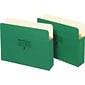 Pendaflex Colored File Pockets; Letter Size, 3-1/2" Expansion, Green