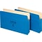 Globe-Weis® Colored File Pockets; Legal Size, 3-1/2 Expansion, Blue