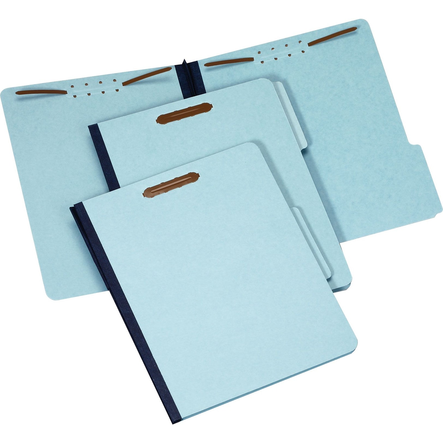 Staples® 60% Recycled Pressboard Classification Folder, 1 Expansion, Letter Size, Light Blue, 25/Box (ST765560/765560)