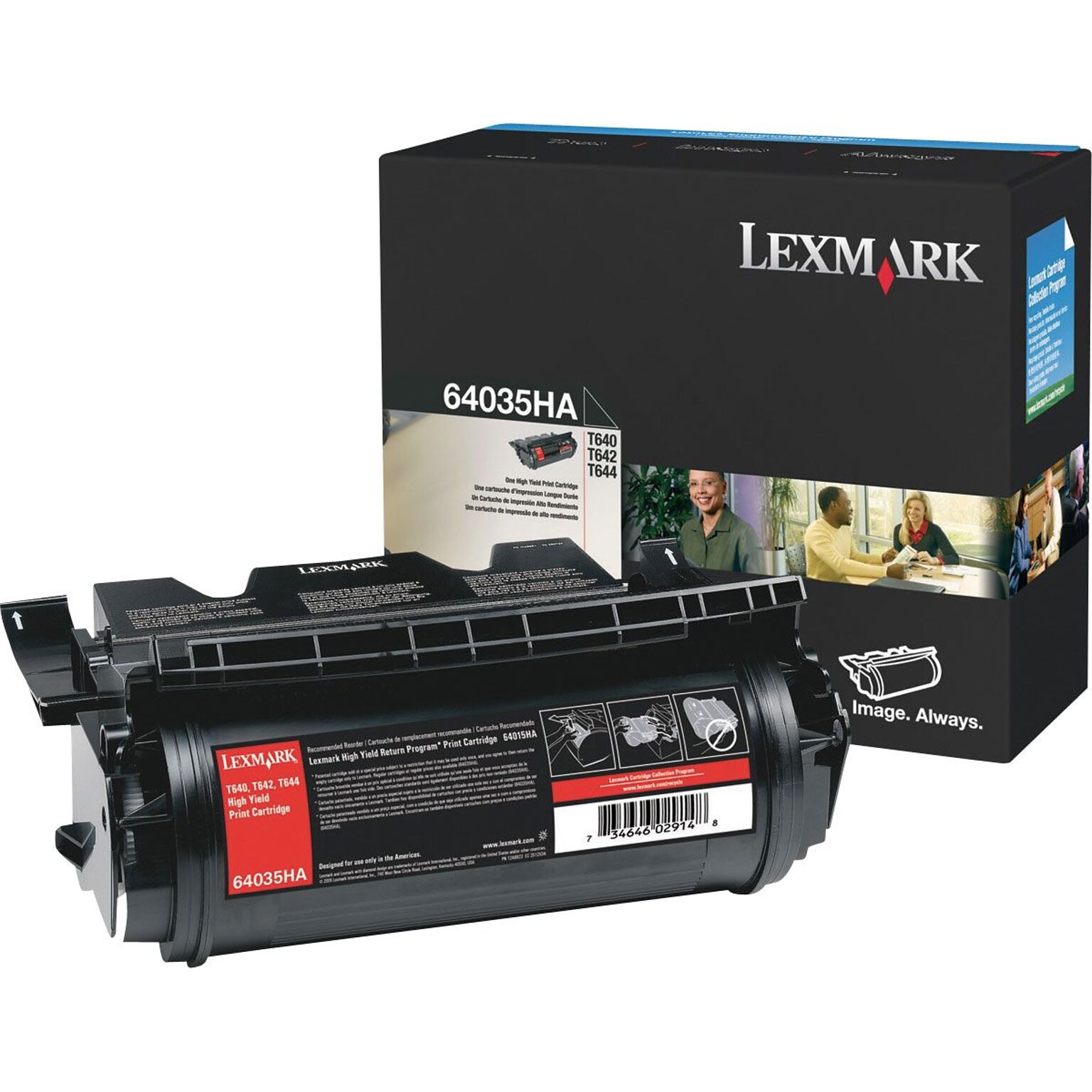 Lexmark 64035HA Black High Yield Toner Cartridge