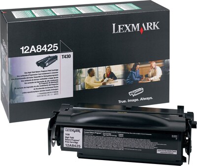 Lexmark 12A8425 Black High Yield Toner Cartridge
