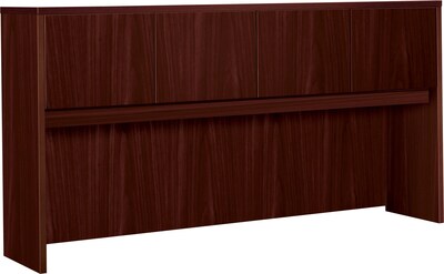 basyx by HON BL Series Stack-On Hutch, Mahogany, 37 1/8H x 72W x 14.63D NEXT2017