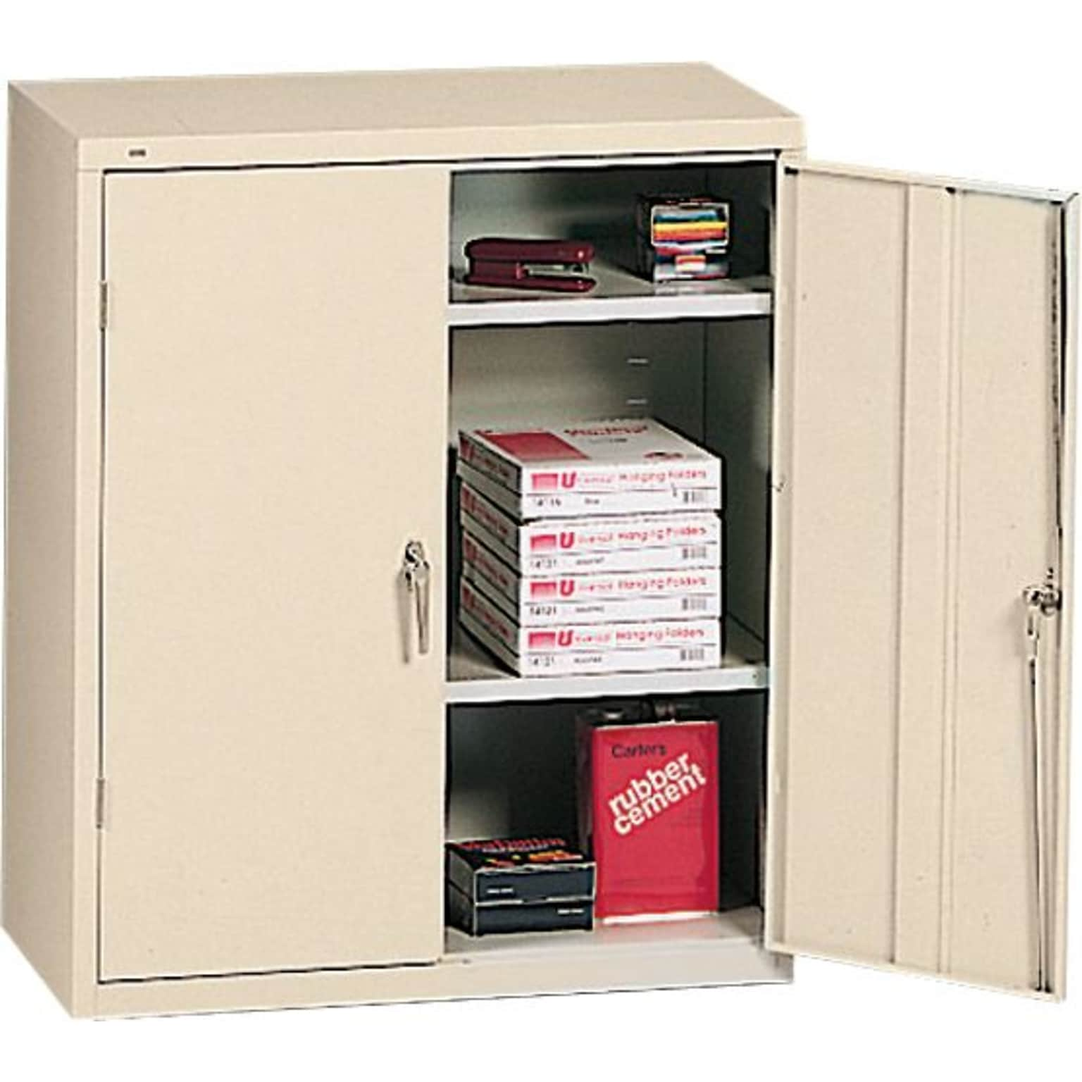 HON® Brigade® Steel Storage Cabinet, Assembled, 42Hx36Wx18D, Putty